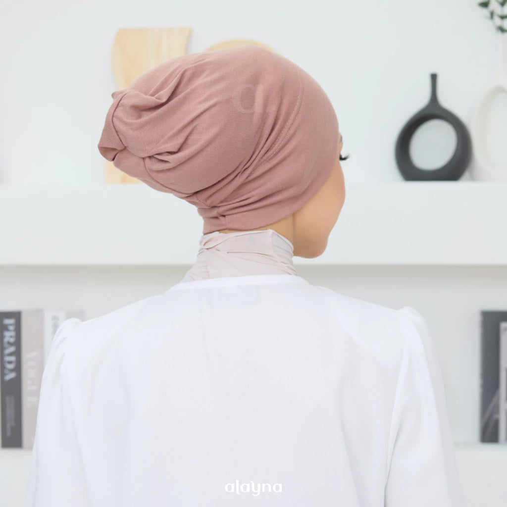 Scarf Anak Tudung Basic Skaf Anti Gerak Tak Melorot Cotton Iner Budak Sekolah Anti Slip Stretchable