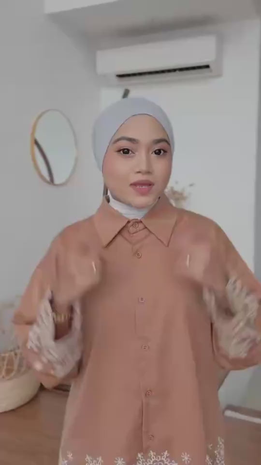 Scarf Anak Tudung Basic Skaf Anti Gerak Tak Melorot Cotton Iner Budak Sekolah Anti Slip Stretchable
